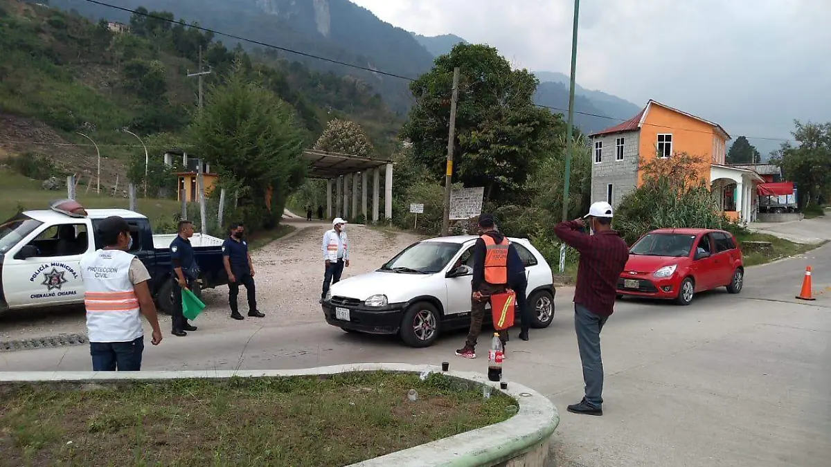 filtro sanitario, Chenalhó